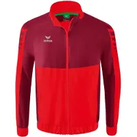 Erima Sportjacka ljusgrå / röd / bordeaux
