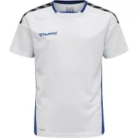 Hummel Matchtröja Authentic Poly - Vit/Blå Barn, storlek 140 cm
