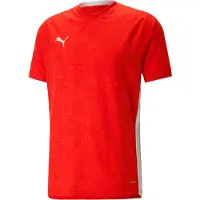 Puma Tränings T-Shirt teamCUP - Röd/Vit, storlek Small