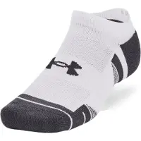 Under Armour Unisex UA Performance Tech 3pk No Show Socks White