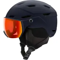 Smith - Skidhjälmar män - Survey Eu Matte Midnight Navy Chromapop Everyday Red Mirror för Unisex - Storlek 55-59 cm - Marinblå