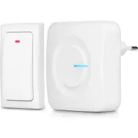 Alecto Batterifri dörrklocka Vit