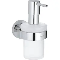 GROHE Start tvåldispenser - glas/metal, kromad m/holder