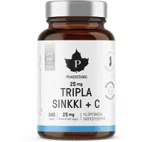 Puhdistamo Purification Tripla Zinc 25 mg, 240 kapslar