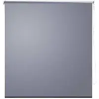 vidaXL Rullgardin mörkläggning 124,4x230 cm Tygbredd 120 cm grå