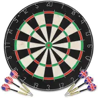 vidaXL Professionell darttavla sisal med 6 pilar