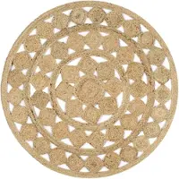 vidaXL Handvävd jutematta, 120 cm