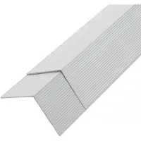 vidaXL Ytterhörnlist 5 st aluminium 170 cm silver
