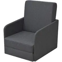 vidaXL Cabriolet fåtölj - - Mörkgrå - Tyg - 1 sits - Modern design