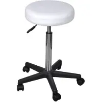 vidaXL Kontorspall vit