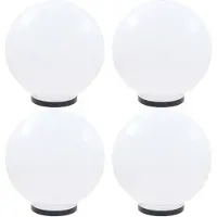 vidaXL Globlampor 4 st LED sfäriska 40 cm PMMA