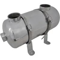 vidaXL Poolvärmeväxlare 355 x 134 mm 40 kW