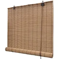 vidaXL Rullgardin bambu 150 x 220 cm brun