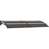 vidaXL Entrétak svart 240x75 cm PC