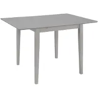 vidaXL Utdragbart matbord (80-120)x80x74 cm grå MDF