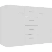 vidaXL Skåp Vitt 88 x 30 x 65 cm Spånskiva