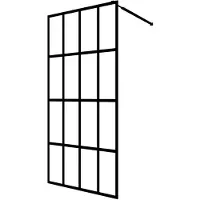 vidaXL Duschvägg till duschkabin härdat frostat glas 100x195 cm