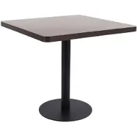 vidaXL Bistrobord Mörkbrun 80x80 cm MDF