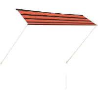 vidaXL Markis 300x150 cm orange och brun