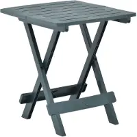 vidaXL Hopfällbart trädgårdsbord grön 45x43x50 cm plast