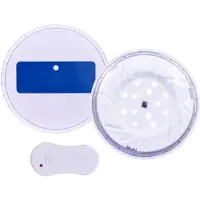 vidaXL Nedsänkbar flytande poollampa med fjärrkontroll vit