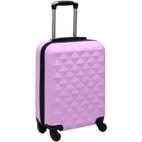 vidaXL Hardside resväska Rosa ABS 92419