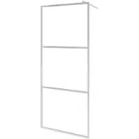 vidaXL Duschvägg med halvfrostat ESG-glas 80x195 cm