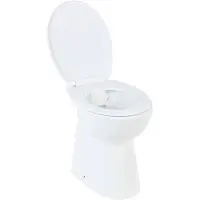 vidaXL Väggmonterad Toalett, 7 Cm Extra Höjd, Mjukstängning, Keramik, Vit
