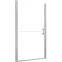 vidaXL Duschdörr härdat glas frostat 81x195 cm