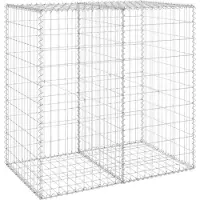 vidaXL Gabionmur i galvaniserat stål 100x60x100 cm