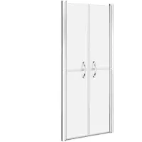 vidaXL Duschdörr frostad ESG 71x190 cm