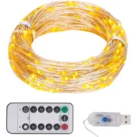 vidaXL Ljusslinga Med 300 Led Varmvit 30 M