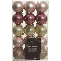 Décoris Season Rosa julgranskulsset - 30 st