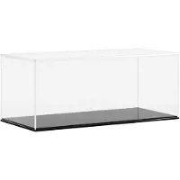 vidaXL Akryllåda transparent 34x16x14 cm