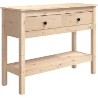 vidaXL Konsolbord 100x35x75 cm massiv furu