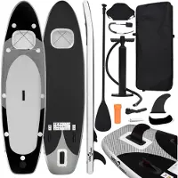 vidaXL Uppblåsbart SUP Board Set Svart 330x76x10 cm