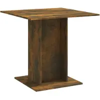 vidaXL Matbord rökfärgad ek 80x80x75 cm konstruerat trä