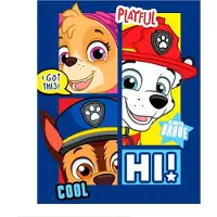Borg Living Barnfilt - Paw Patrol och hans valpkompisar - 100x140 cm - Mjuk fleecefilt -