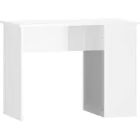 vidaXL Skrivbord vit högglans 100x55x75 cm konstruerat trä