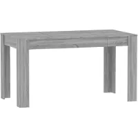 vidaXL Matbord Sonoma grå 140x74,5x76 cm Ingenjörsträ 815199