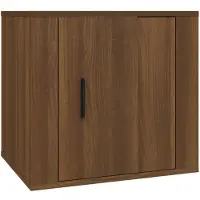 vidaXL Sängbord brun ek 50x39x47 cm