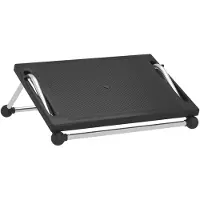 vidaXL Fotstöd svart 45x40x13,5 cm