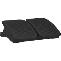vidaXL Fotstöd svart 43,5x32,5x10,5 cm