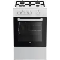 Beko Fsg52020fw Gasspis Med Ugn 4 Brännare