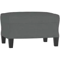 vidaXL Fotpall mörkgrå 60x50x41 cm tyg