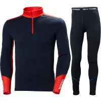 Helly Hansen Lifa Merino Midweight 1/2 Zip, Herr, Navy