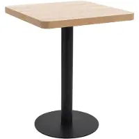 vidaXL Bistrobord ljusbrunt 60x60 cm MDF
