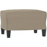 vidaXL Fotpall brun 60x50x41 cm mikrofibertyg