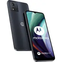 Motorola moto e13 smartphone i Cosmic Black färg med 6,5" HD+ skärm, 720 x 1600 pixlar, 8 GB DDR4 RAM + 128 GB eMMC 5.1