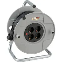 Brennenstuhl AK 260, Vit, Plast, 4 AC-utgångar, Rak, 25 m, IP20